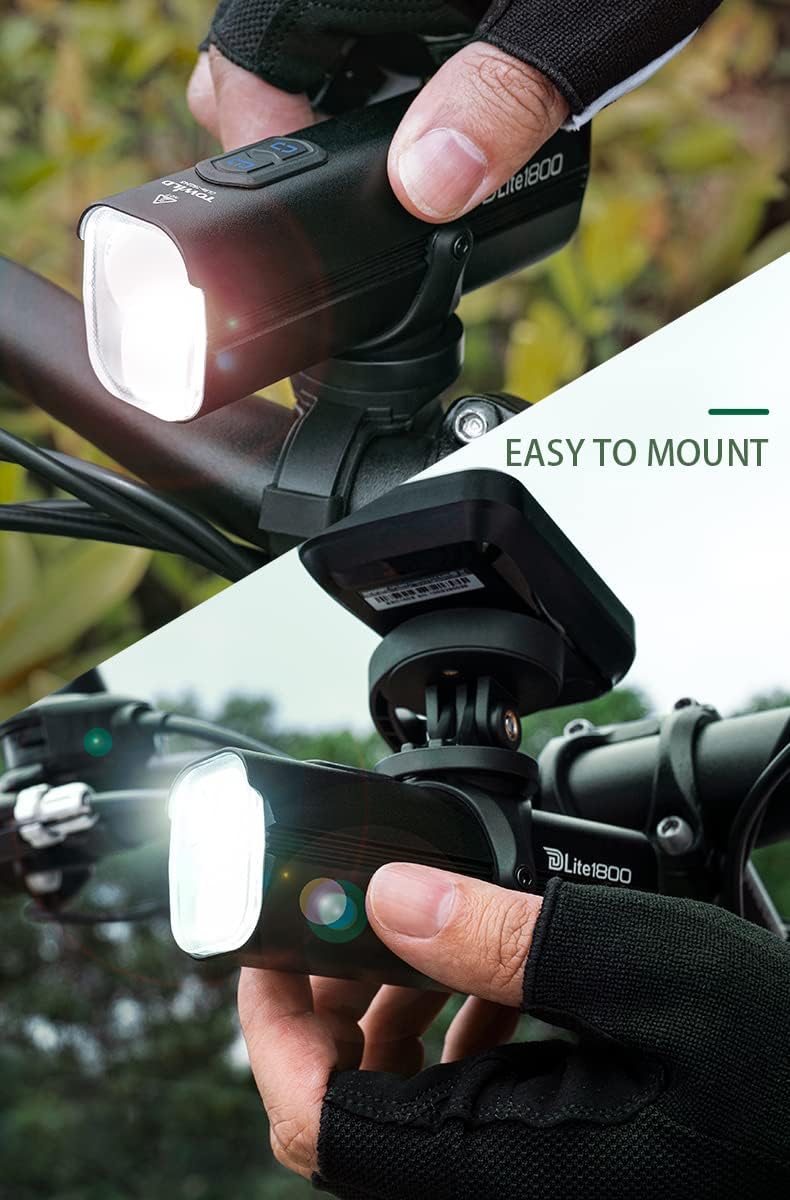 DLite1800 Dual Light Source Rechargeable Bike Light