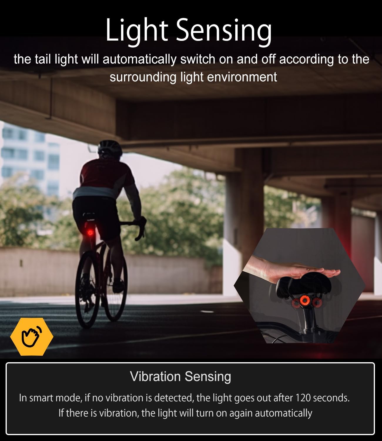 TL03 Smart Brake Sensing Bike Rear Lights