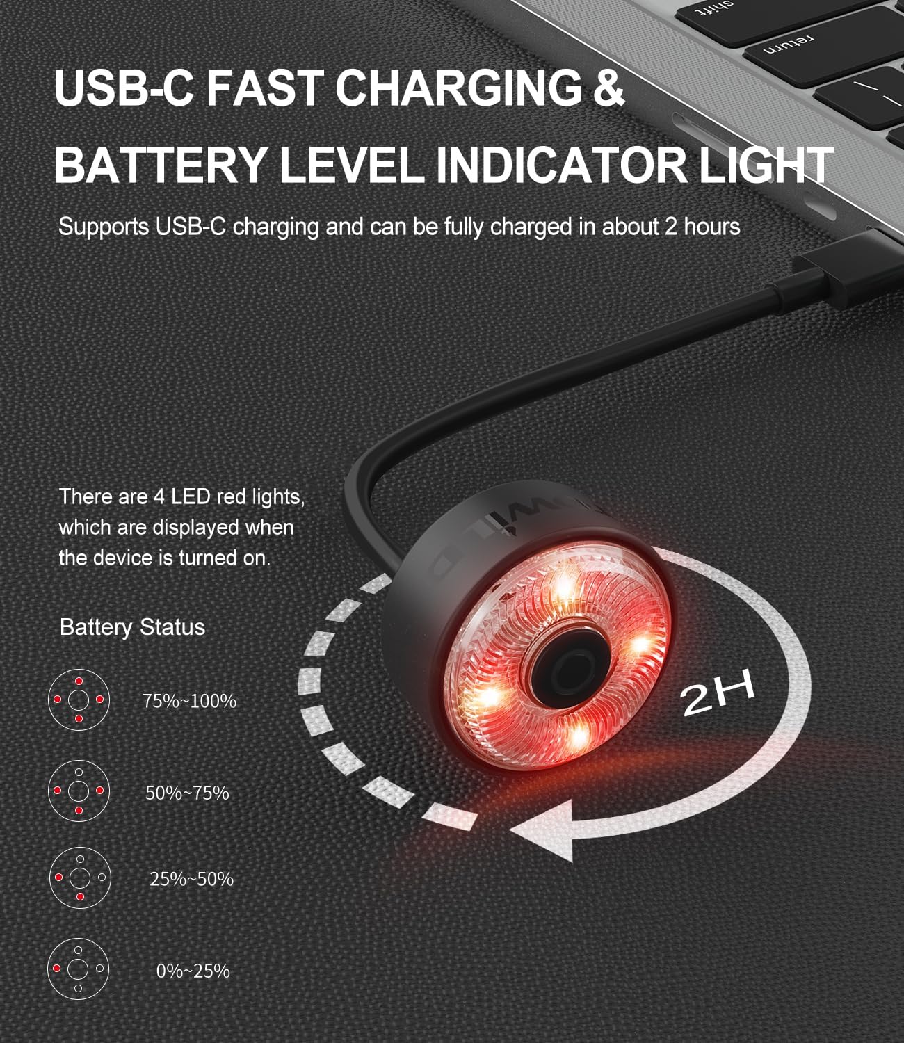 TL03Pro Colorful Brake Sensor Team Synchronization Tail Light