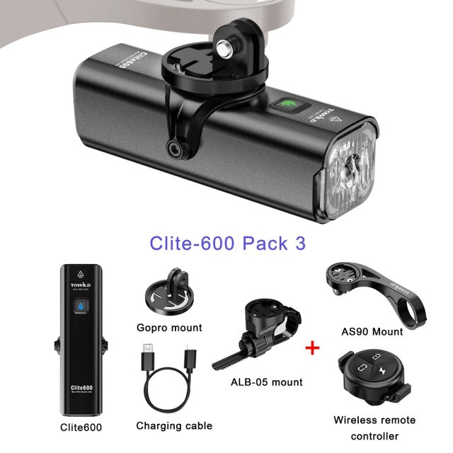 CL600 Smart Wireless Control Rechargeable Bike Light