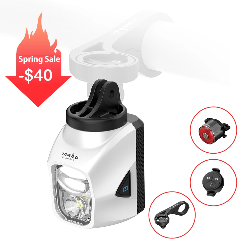 The All-Road Smart Bike Light for City & Trail | Towild DLite1700