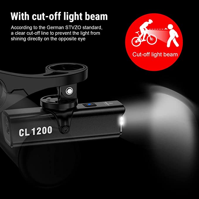 CL1200 Smart Wireless Control Rechargeable Bike Light