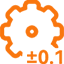 ±0.1 PSI accuracy gear icon. Signifies the smart auto-stop function and precise pressure control of the Towild A13.