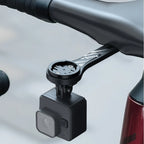 TOWILD AS70 V2.0 integrated handlebar mount securely holding a GoPro action camera underneath. The standard GoPro adapter makes it perfect for recording your cycling adventures.