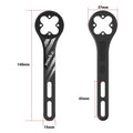 Detailed dimension specifications of the TOWILD AS70 V2.0 integrated handlebar computer mount, featuring a 140mm length and adjustable screw slots for perfect aero cockpit alignment.