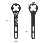 Detailed dimension specifications of the TOWILD AS70 V2.0 integrated handlebar computer mount, featuring a 140mm length and adjustable screw slots for perfect aero cockpit alignment.