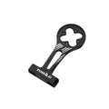 A studio shot of the black TOWILD AS80 aluminum alloy stem combo mount, showcasing its sleek, lightweight, and integrated design for Garmin and GoPro devices.