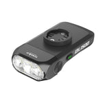 TOWILD BL1500 bike front light with dual-beam lens, top computer mount and illuminated side button.
