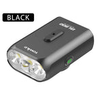 TOWILD BL900 smart bicycle front light in classic black, designed with focus and flood beams and Garmin-compatible mount.