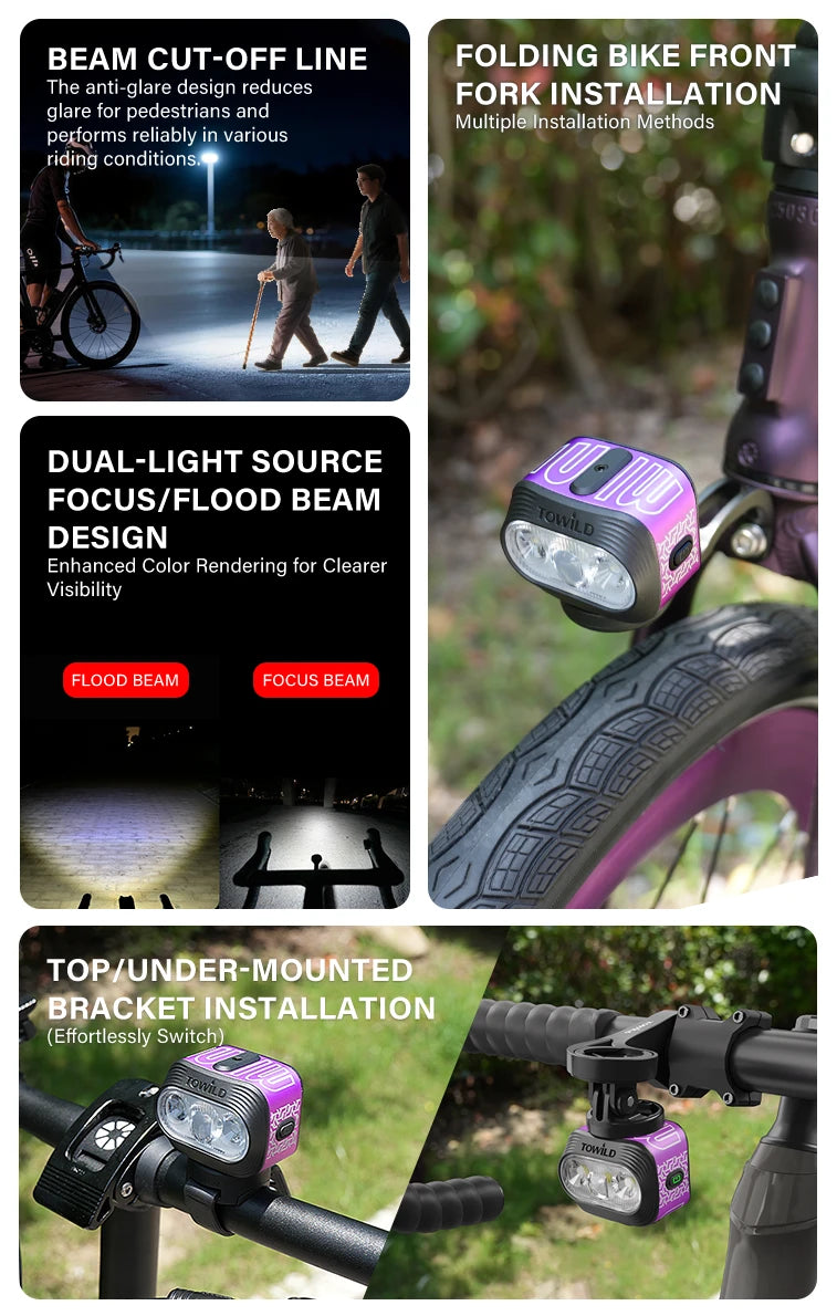 <h2>Built to Fit the Way You Ride</h2><h3><em>Flexible beam modes and multiple mounting positions make one compact light work across more bikes and routes.</em></h3>