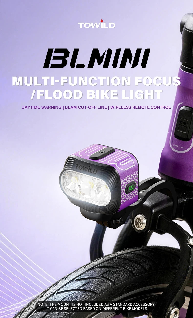 <h2>Meet BLMINI: Compact Light, Serious Capability</h2><h3><em>1000 lumens, dual-beam optics, daytime warning and wireless control come together in one 89 g bike light.</em></h3>