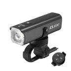 The TOWILD CL1000 smart bike light shown with the compatible ALC-01 wireless remote for easy mode control.