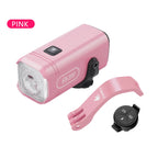 Pink Towild CL500 Brompton Kit with 500-lumen mini bike light, color-matched folding bike mount and ALC wireless remote