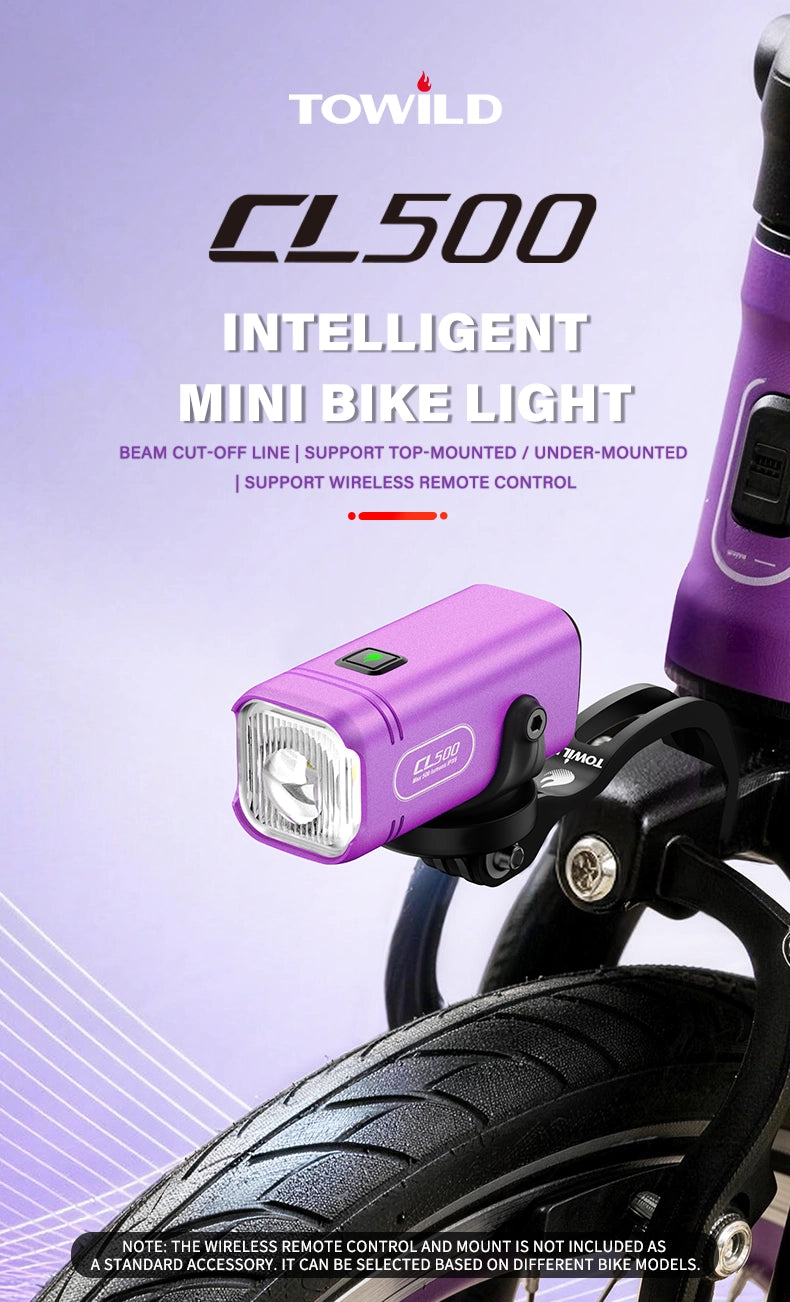 <h2><strong>Small Light. Big Confidence.</strong></h2><h3><br/><em>500 lumens, built for every ride.</em></h3>