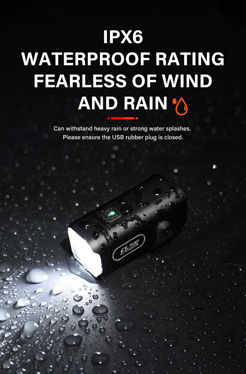 <h2>Rain Won’t Call It a Night</h2><h3><br/><em>IPX6 protection for real-world riding.</em></h3>