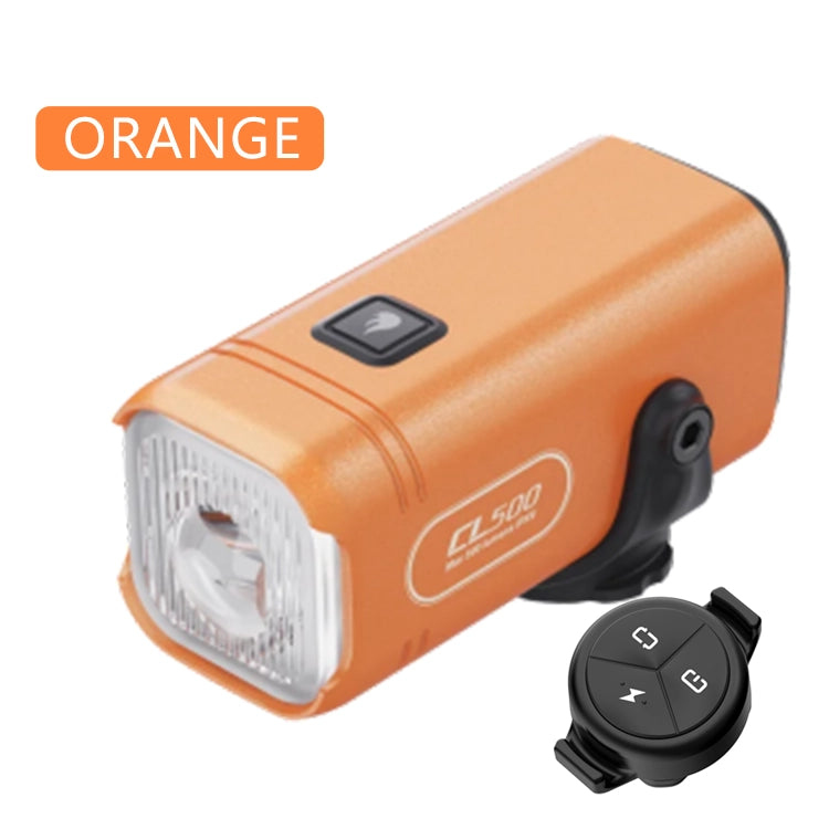 Orange Towild CL500 mini 500-lumen bike light with ALC wireless remote control