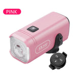Pink Towild CL500 mini 500-lumen bike light with ALC wireless remote control