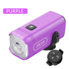 Purple Towild CL500 mini 500-lumen bike light with ALC wireless remote control