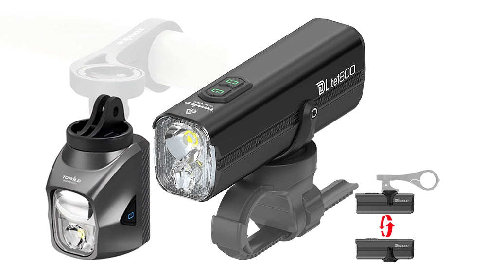 The All-Road Smart Bike Light for City & Trail | Towild DLite1700