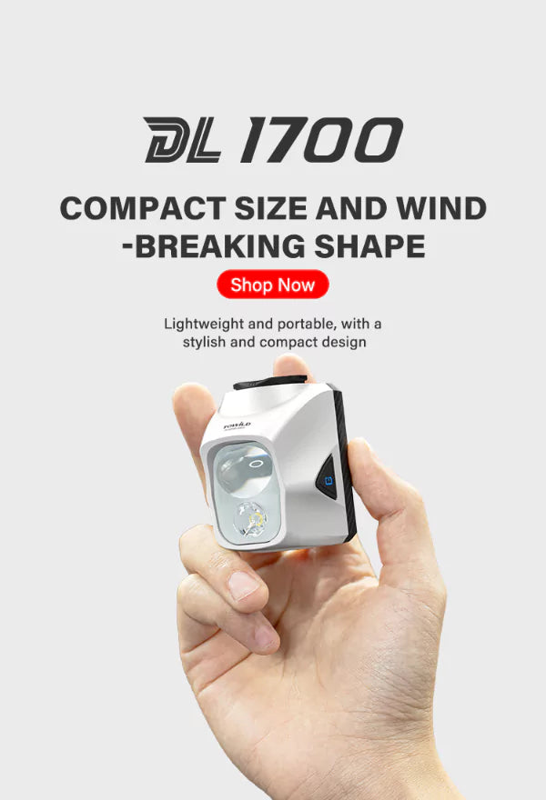 The TOWILD DLite1700 combines a powerful 1700-lumen output with a compact, lightweight, and aerodynamic design for cyclists who demand performance without compromise.