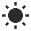 High brightness lumens icon representing powerful light output.