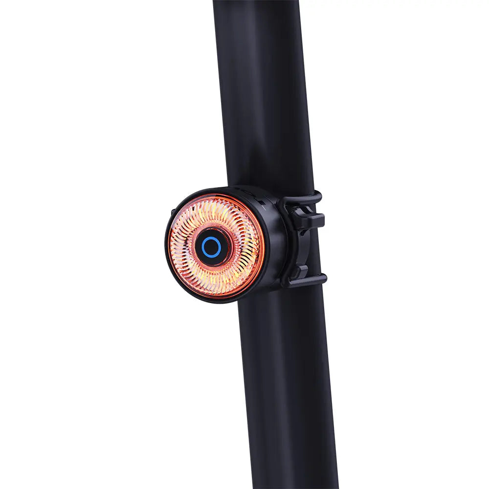 TOWILD TL03 Pro smart tail light mounted vertically on a bicycle seat post.