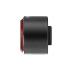 Side profile of the TOWILD TL05 rear bike light, showcasing its durable black aircraft-grade aluminum body with textured machining and compact design.