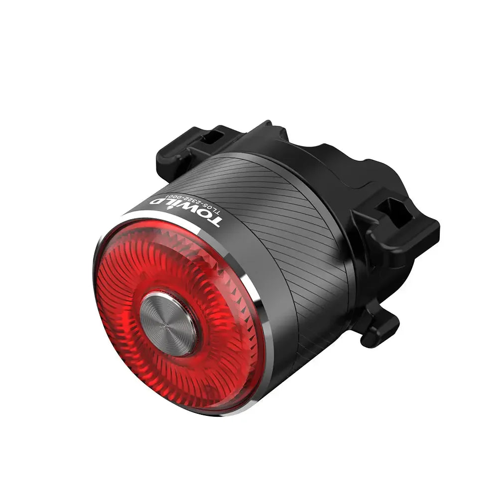 TOWILD TL05 smart brake rear bike light with a durable aircraft-grade aluminum body.